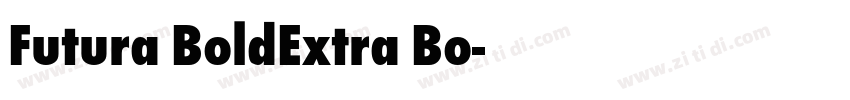 Futura BoldExtra Bo字体转换
